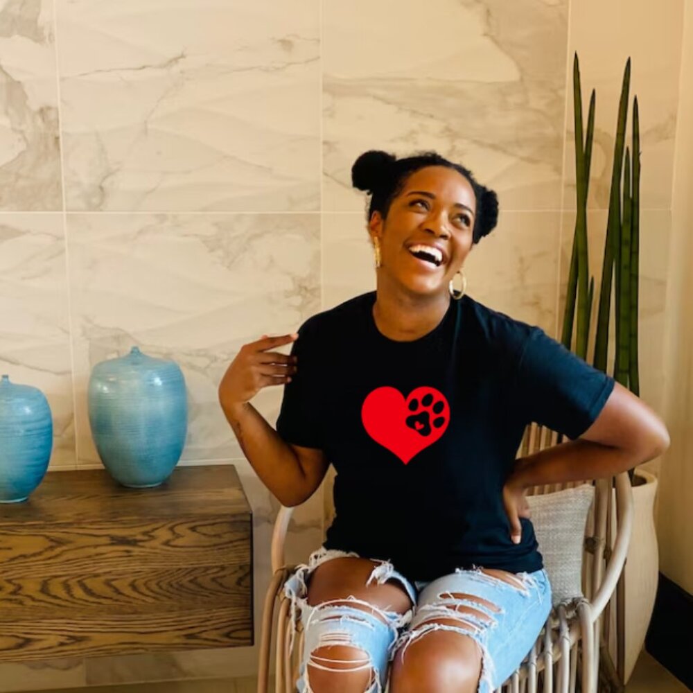 My Dog Is My Valentine Tee (Black/New)